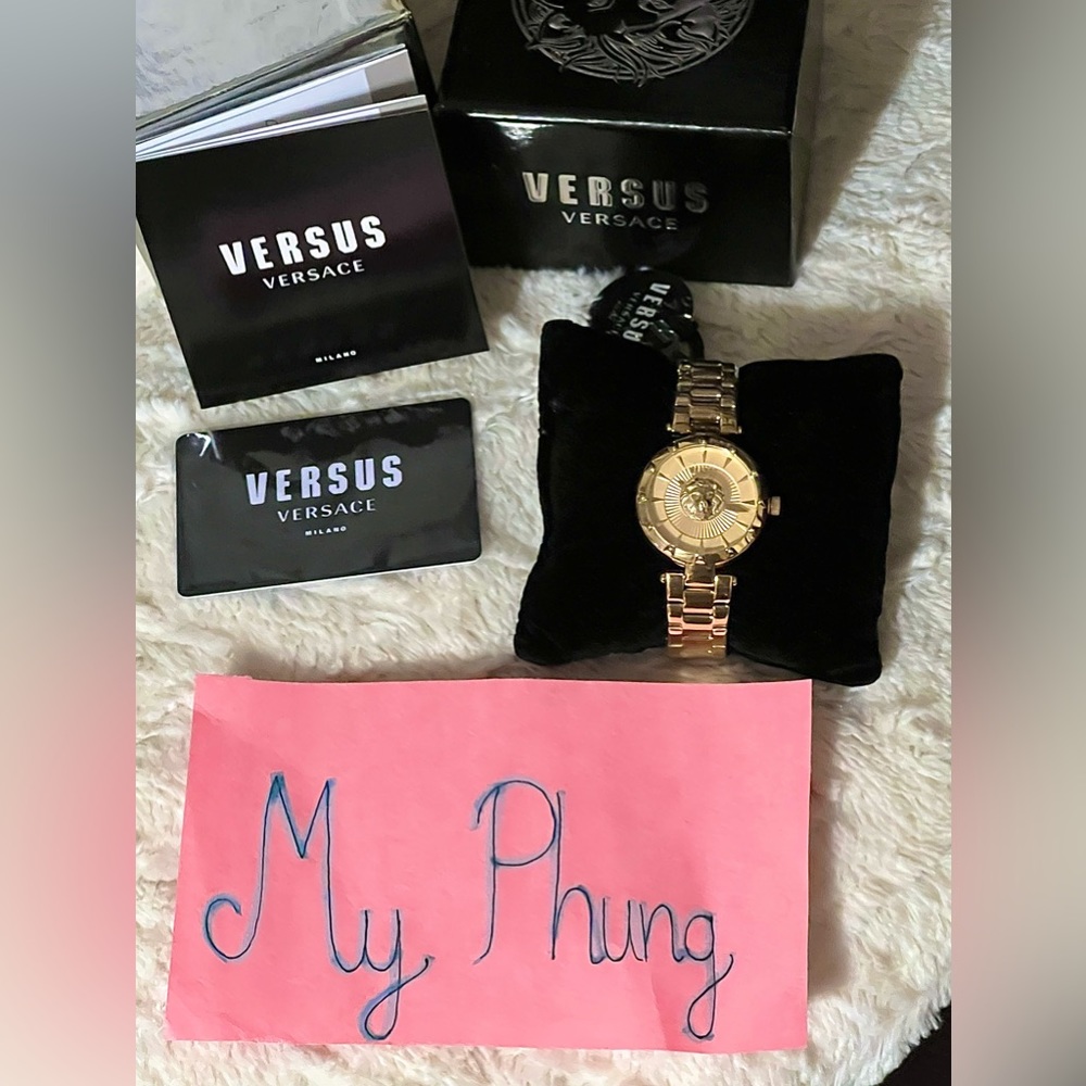 Versace Versus Gold Women Watch Open Seal